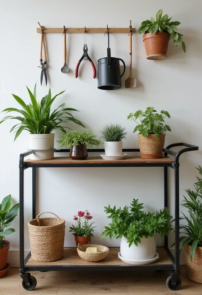 30 Stunning Plant Decor Ideas for a Fresh and Modern Look - 26. Plant Care Stations