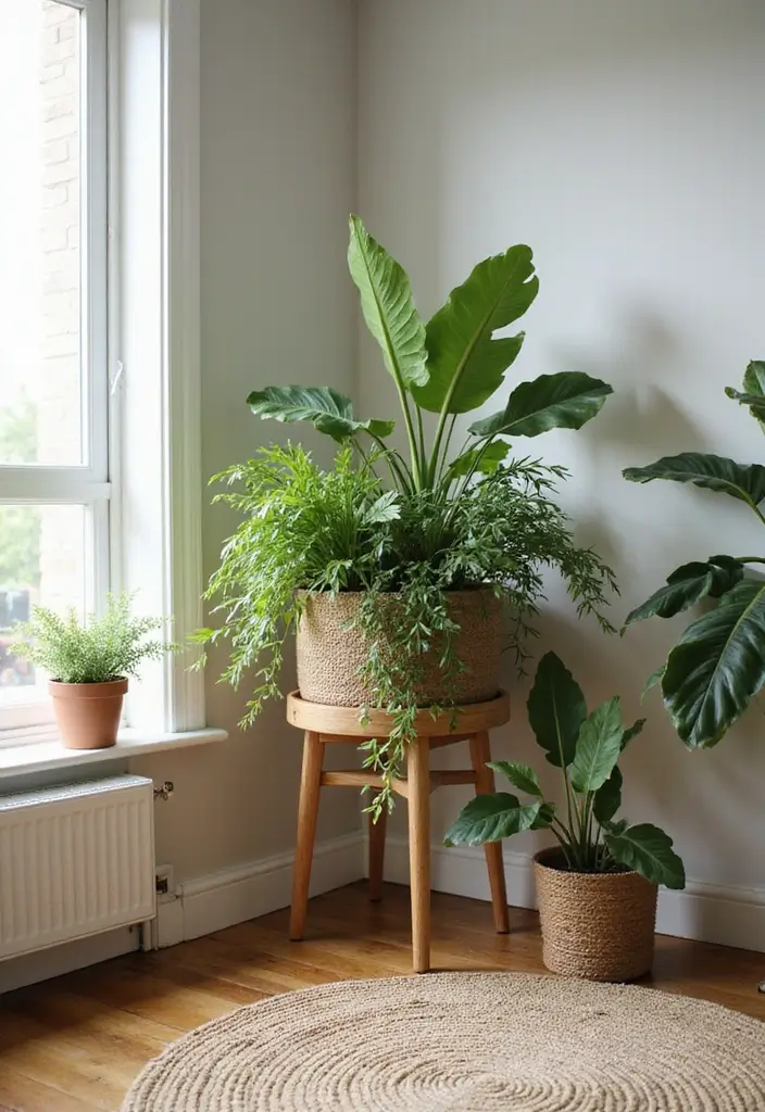 30 Stunning Plant Decor Ideas for a Fresh and Modern Look - 3. Creative Corner Gardens