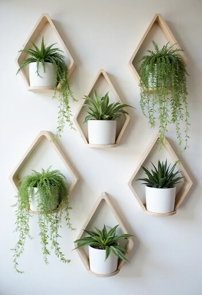 30 Stunning Plant Decor Ideas for a Fresh and Modern Look - 5. Wall-Mounted Planters