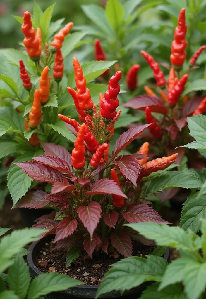 30 Stunning Red Leaf Plant Varieties to Try in Your Garden 15 30 Stunning Red Leaf Plant Varieties to Try in Your Garden - 15. Red Hot Pepper Plant (Capsicum annuum)
