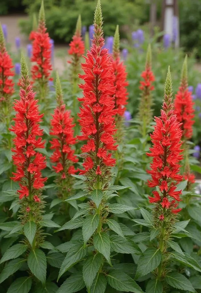 30 Stunning Red Leaf Plant Varieties to Try in Your Garden 27 30 Stunning Red Leaf Plant Varieties to Try in Your Garden - 27. Red-Flowered Salvia (Salvia splendens)