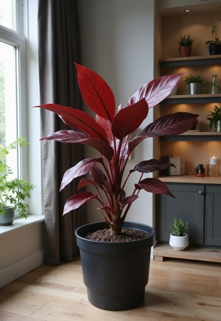 30 Stunning Red Leaf Plant Varieties to Try in Your Garden 4 30 Stunning Red Leaf Plant Varieties to Try in Your Garden - 4. Red Leaf Ti Plant (Cordyline fruticosa)