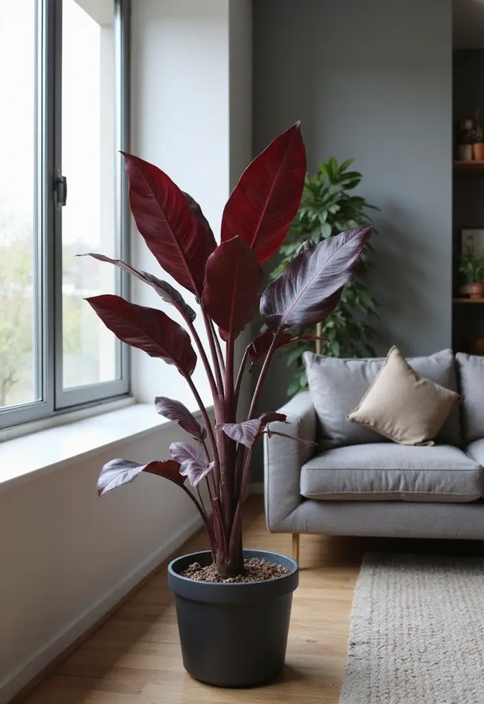 30 Stunning Red Leaf Plant Varieties to Try in Your Garden 7 30 Stunning Red Leaf Plant Varieties to Try in Your Garden - 7. Burgundy Rubber Plant (Ficus elastica)