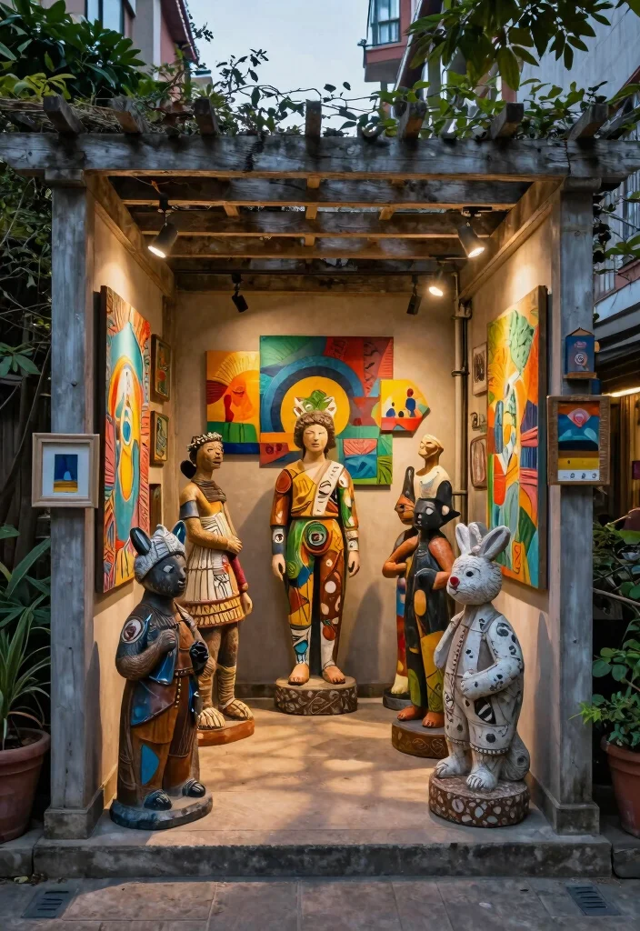 10 ACNH Pergola Ideas Inspired by Cozy Outdoor Design - 7. Artistic Accents 1