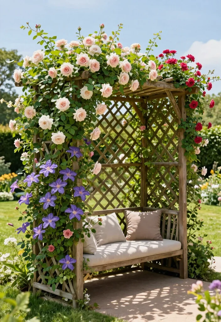 10 Back Garden Fence Ideas for Privacy and Structure - 2. Decorative Trellis Fences 1
