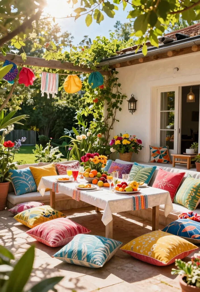10 Back Garden Patio Ideas for Everyday Outdoor Enjoyment - 10. Seasonal Themes 1