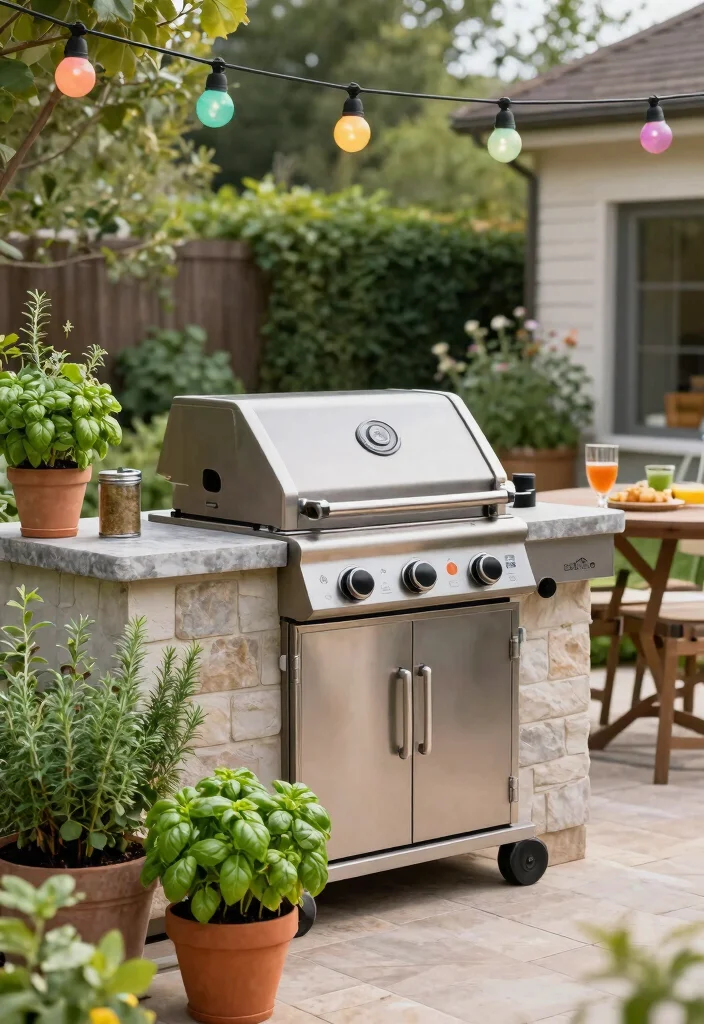 10 Back Garden Patio Ideas for Everyday Outdoor Enjoyment - 9. Outdoor Cooking Stations 1