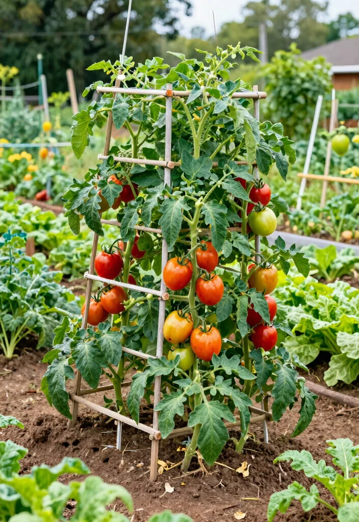10 Best Tomato Trellis Ideas for Healthy and Easy Harvests - 6. Cattle Panel Trellis 1