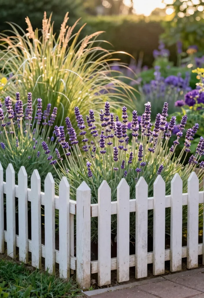 10 Corner Picket Fence Ideas for Charming Garden Borders - 5. Low-Fenced Charm 1
