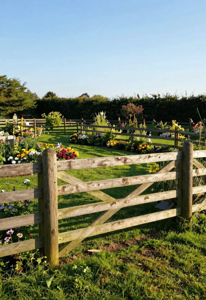10 Country Garden Fence Ideas for Classic Rural Charm - 1. Classic Wooden Split Rail Fence 1