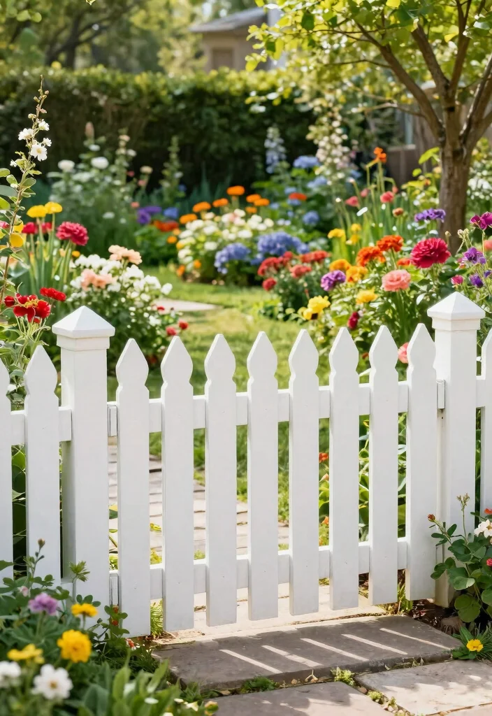 10 Country Garden Fence Ideas for Classic Rural Charm - 5. Classic Picket Fences 1