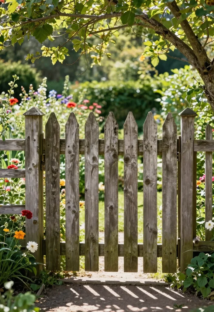 10 Country Garden Fence Ideas for Classic Rural Charm - 6. Weathered Barnwood Fences 1