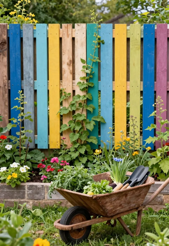 10 Cow Fence Ideas for Rustic and Functional Outdoor Style - 3. Recycled Pallet Fence 1