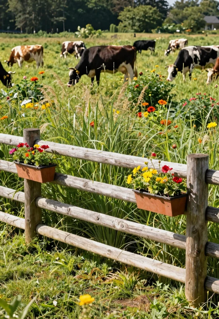 10 Cow Fence Ideas for Rustic and Functional Outdoor Style - 6. Cattle Panel Fencing 1