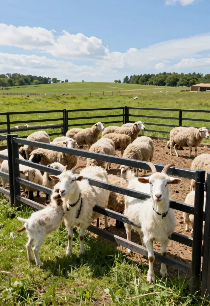 10 Farm Fence Ideas for Country Life Outdoor Spaces - 10. Livestock Fencing for Sustainable Farming 1