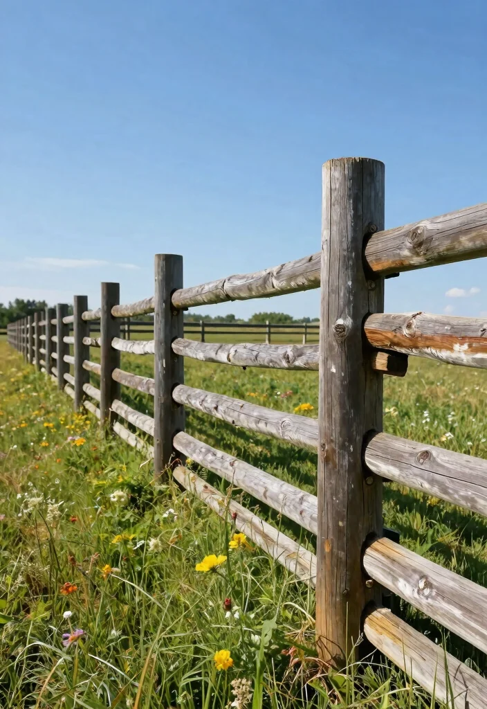 10 Farm Fence Ideas for Country Life Outdoor Spaces - 4. Split Rail Fencing 1