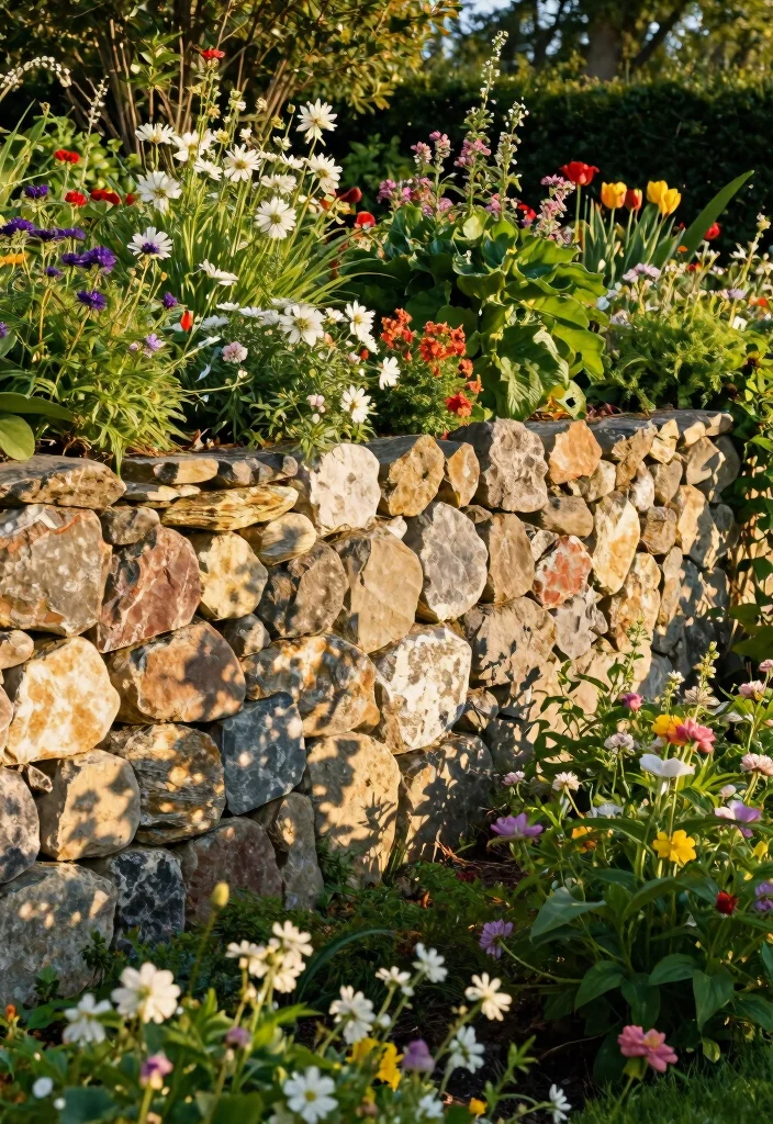 10 Farm Fence Ideas for Country Life Outdoor Spaces - 8. Stone Walls 1