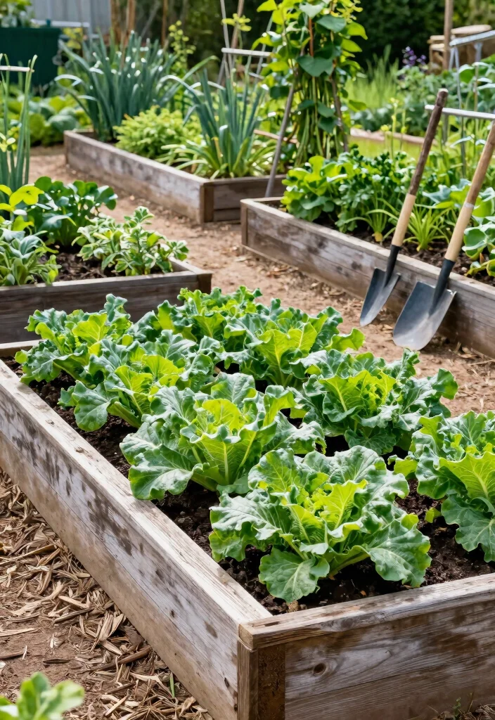 10 One Acre Backyard Ideas for Functional and Scenic Outdoor Layouts - 1. Raised Vegetable Beds for Efficiency 1