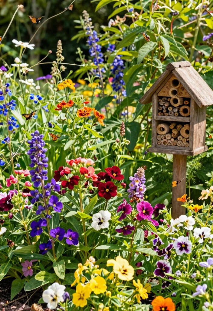 10 One Acre Backyard Ideas for Functional and Scenic Outdoor Layouts - 4. Create a Pollinator Garden 1