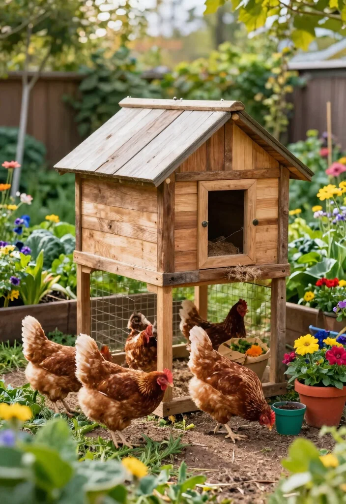 10 One Acre Backyard Ideas for Functional and Scenic Outdoor Layouts - 9. A Chicken Coop for Fresh Eggs 1