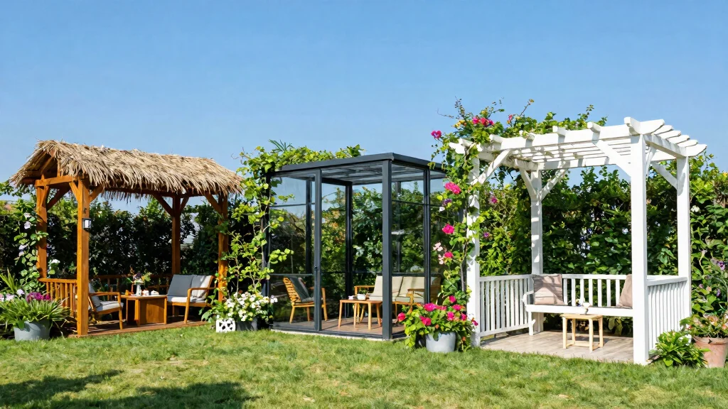 10 Outdoor Pergola Ideas With Roof for All Weather Use