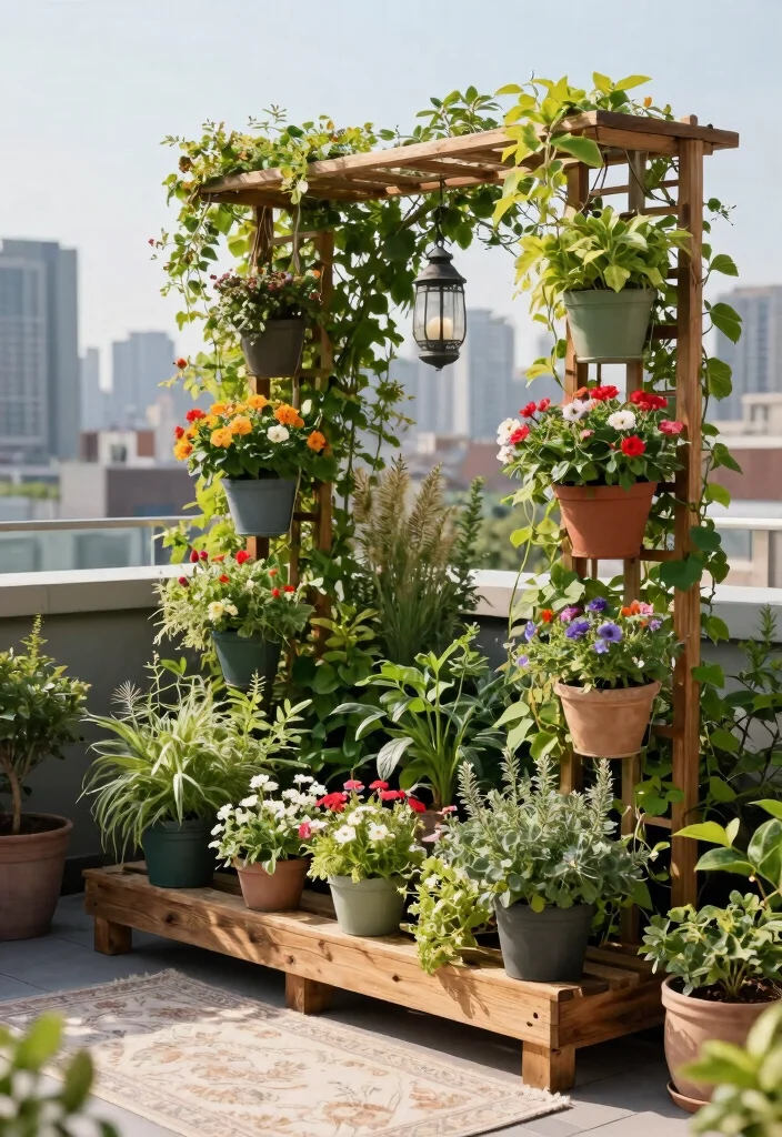 10 Outdoor Rooftop Patio Ideas for Urban Living Spaces 1 10 Outdoor Rooftop Patio Ideas for Urban Living Spaces - 1. Vertical Gardens for Space-Saving Beauty 1