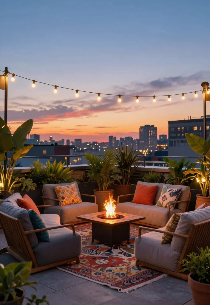 10 Outdoor Rooftop Patio Ideas for Urban Living Spaces 12 10 Outdoor Rooftop Patio Ideas for Urban Living Spaces - 2. Cozy Seating Areas for Relaxation 1