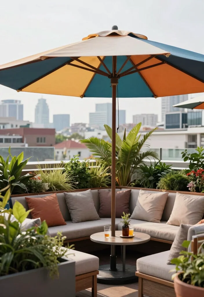 10 Outdoor Rooftop Patio Ideas for Urban Living Spaces 56 10 Outdoor Rooftop Patio Ideas for Urban Living Spaces - 6. Shade Solutions for Comfort 1
