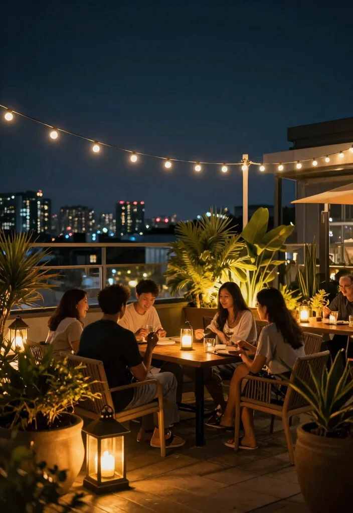 10 Outdoor Rooftop Patio Ideas for Urban Living Spaces 89 10 Outdoor Rooftop Patio Ideas for Urban Living Spaces - 9. Outdoor Lighting for Nighttime Ambiance 1