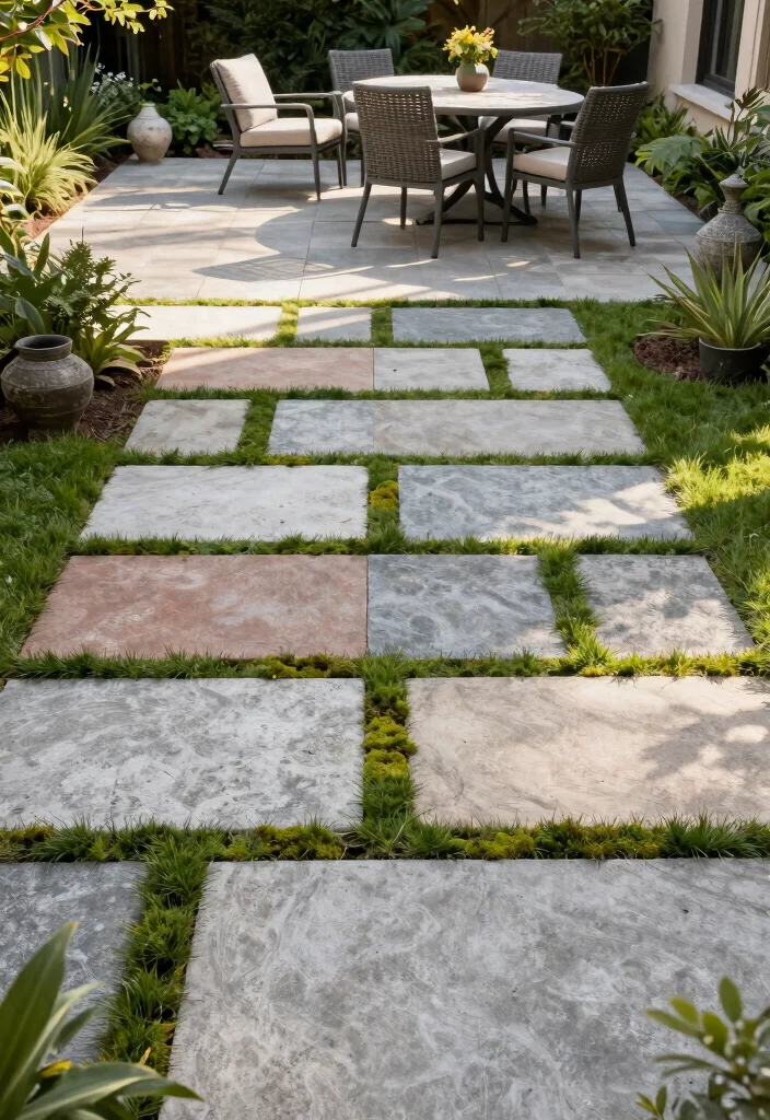 10 Permeable Patio Ideas for Eco-Friendly Outdoor Spaces - 2. Permeable Concrete Pavers: Stylish Flexibility 1