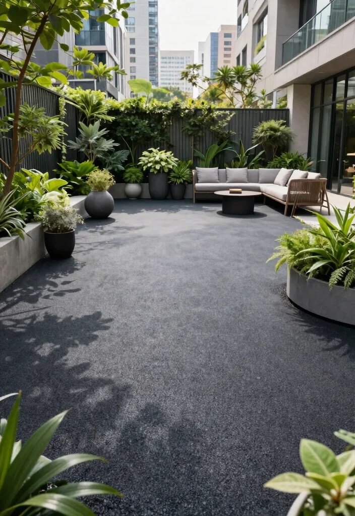 10 Permeable Patio Ideas for Eco-Friendly Outdoor Spaces - 8. Porous Asphalt Patios: Modern Sustainability 1