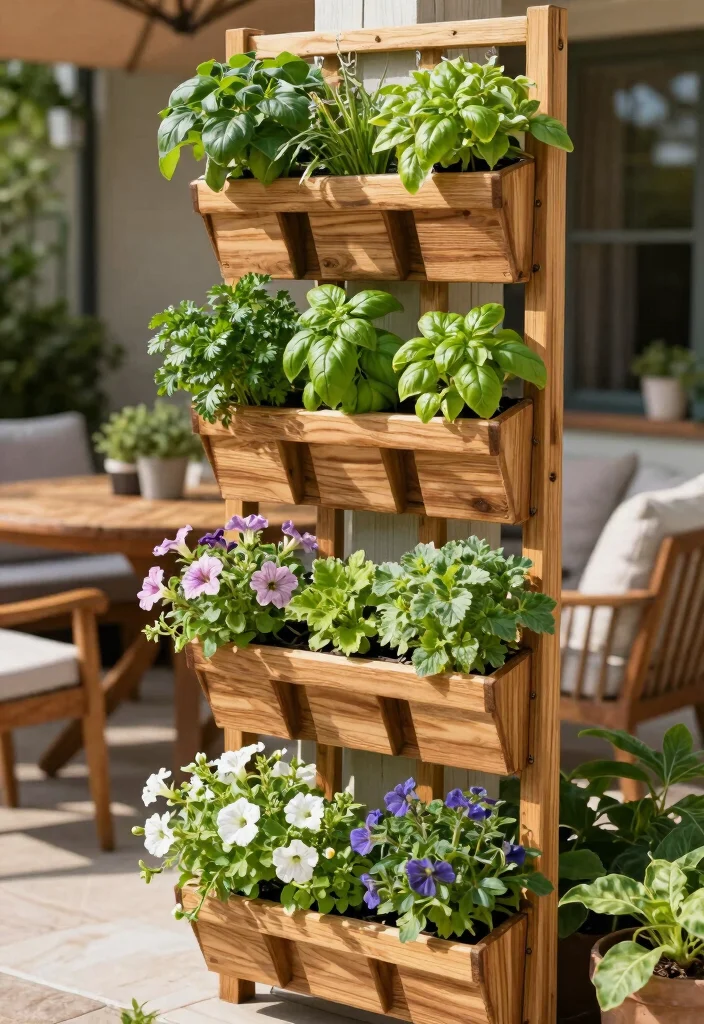 10 Rustic Trellis Ideas for Natural Garden Charm - 4. Vertical Garden Panel Trellis 1