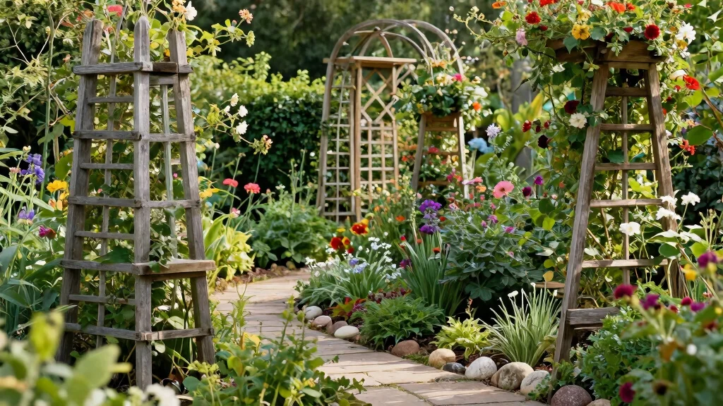 10 Rustic Trellis Ideas for Natural Garden Charm