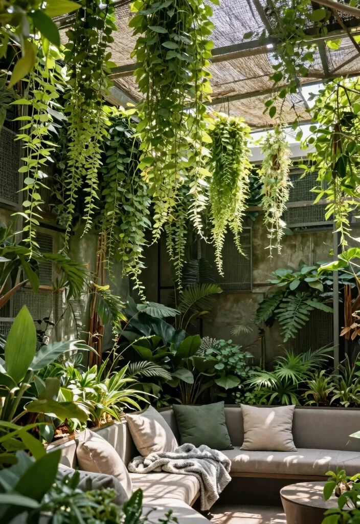 10 Shade Cloth Fence Ideas for Privacy and Sun Control - 9. Green Wall with Shade Cloth Support 1