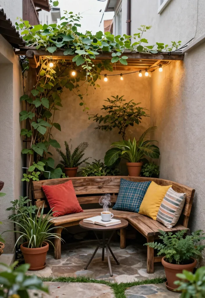 10 Side Yard Patio Ideas to Use Narrow Outdoor Areas - 1. Cozy Corner Retreat 1