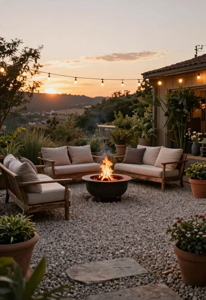 12 Backyard Ideas With Gravel for Budget-Friendly Landscaping - 2. Gravel Patios 1