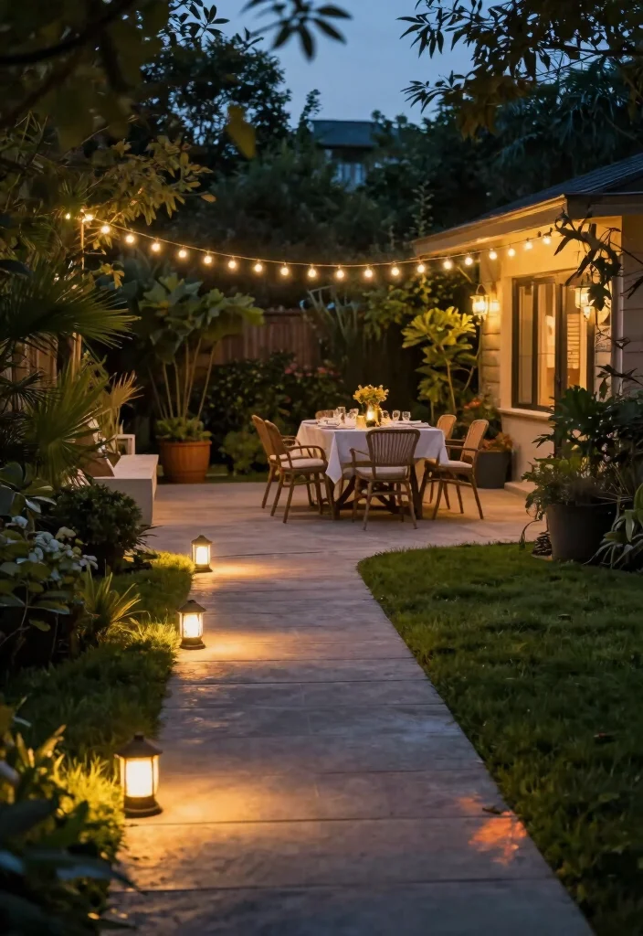 12 Backyard Ideas Without a Pool for Practical Outdoor Spaces - 10. Install Outdoor Lighting 1