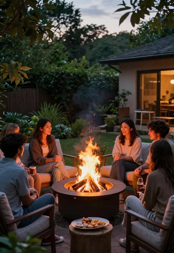 12 Backyard Ideas Without a Pool for Practical Outdoor Spaces - 8. Add a Fire Pit 1