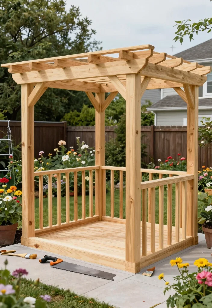 12 Backyard Pergola Ideas for Comfortable Outdoor Living 34 12 Backyard Pergola Ideas for Comfortable Outdoor Living 4. DIY Pergola for Personal Touch 0
