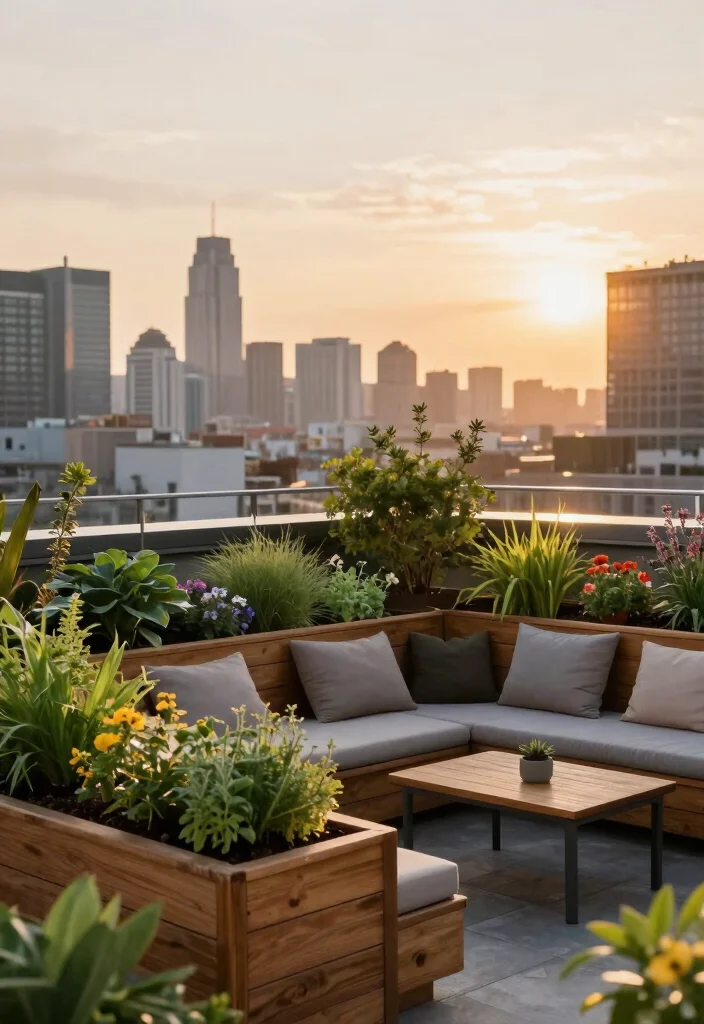 12 City Backyard Ideas for Stylish Small Urban Outdoor Spaces - 4. Rooftop Gardens: Elevate Your Green Space 1