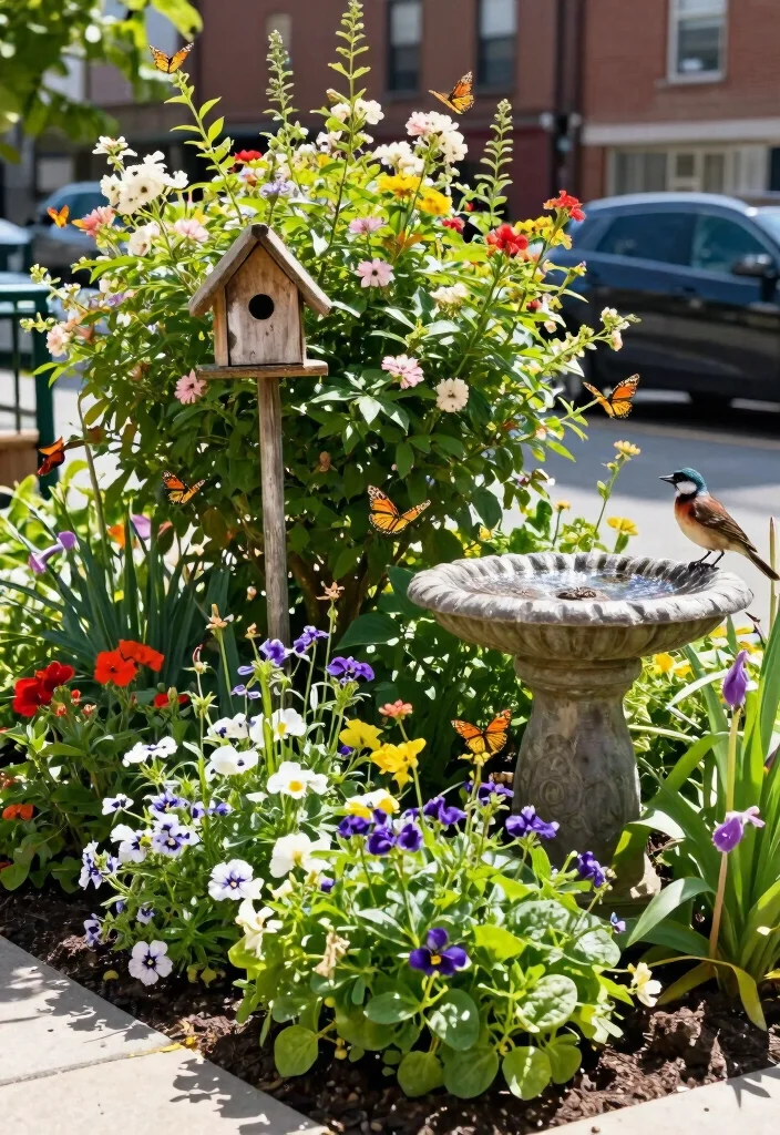 12 City Backyard Ideas for Stylish Small Urban Outdoor Spaces - 6. Urban Wildlife Havens: Embrace Nature 1