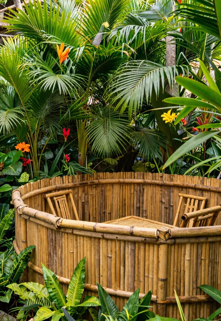 12 Decorative Garden Fence Ideas to Enhance Outdoor Style - 5. Woven Bamboo Fencing 1