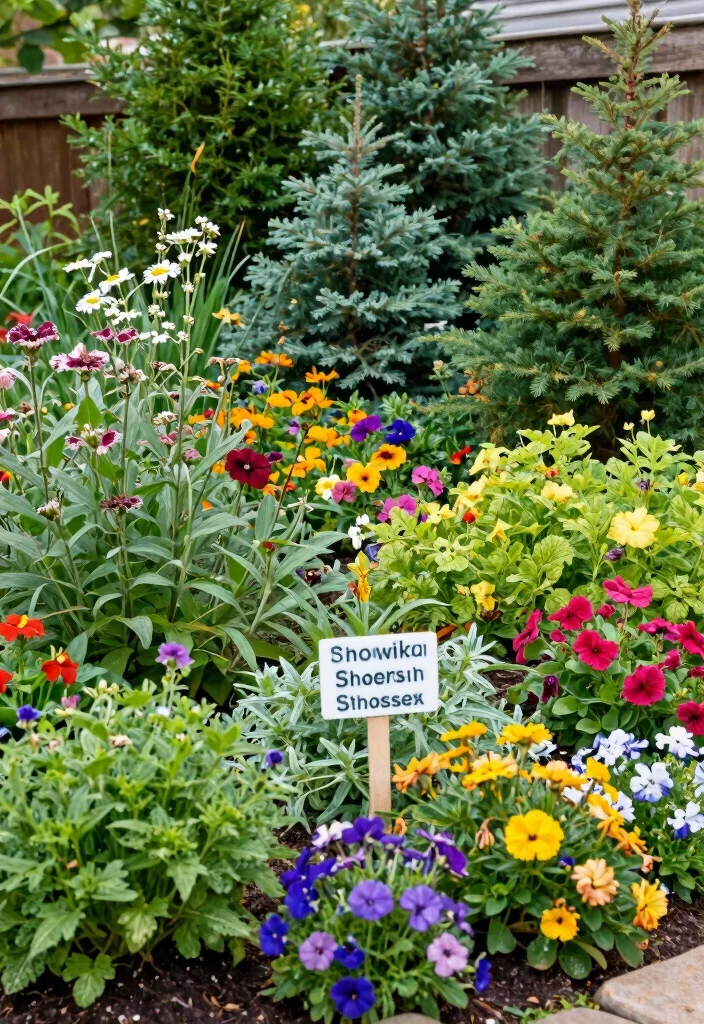 12 Medium Backyard Ideas for Balanced and Functional Outdoor Design - 11. Seasonal Planting for Year-Round Beauty 1