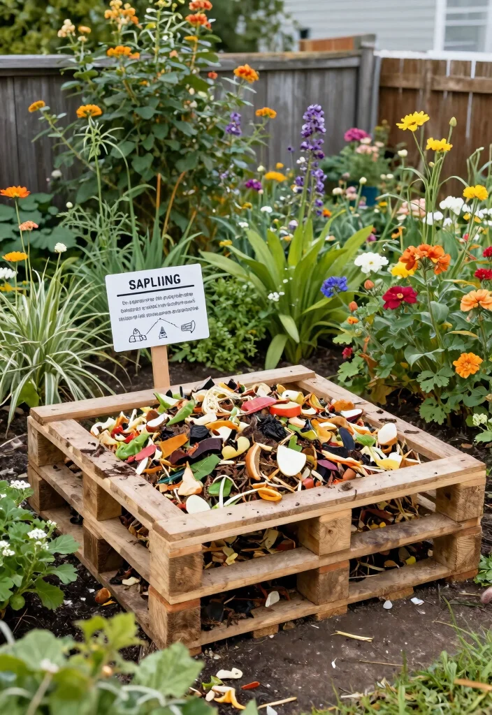 12 Medium Backyard Ideas for Balanced and Functional Outdoor Design - 12. Composting for Sustainable Practices 1