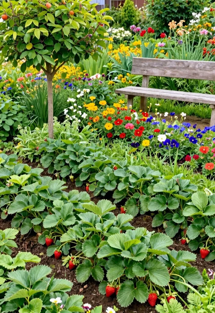 12 Medium Backyard Ideas for Balanced and Functional Outdoor Design - 9. Edible Landscaping 1