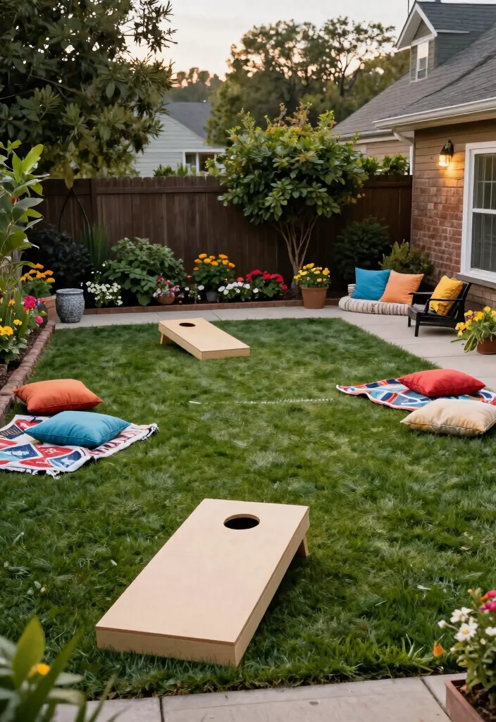 12 Modern Backyard Ideas for Clean and Stylish Outdoor Living - 12. Outdoor Game Areas 1