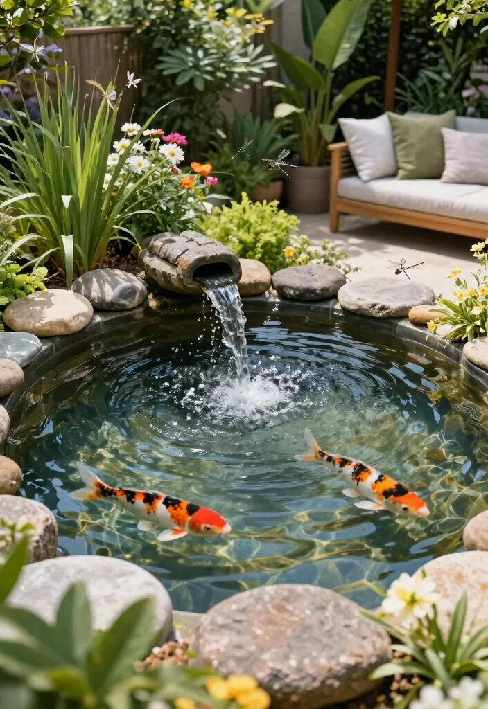12 Modern Backyard Ideas for Clean and Stylish Outdoor Living - 4. Sustainable Water Features 1