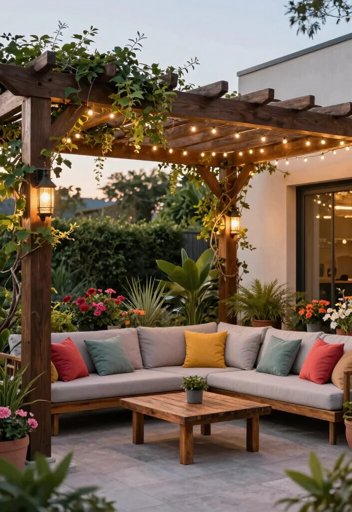 12 Modern Backyard Ideas for Clean and Stylish Outdoor Living - 5. Modern Pergolas 1