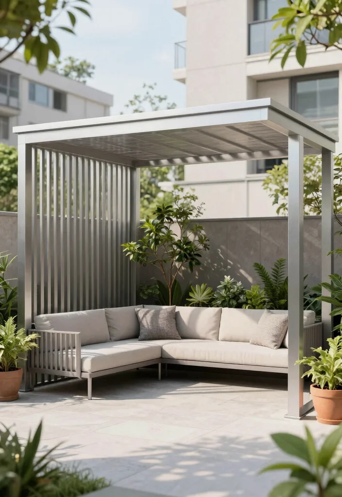 12 Pergola Ideas to Add Shade and Style to Your Yard - 1. Modern Minimalist Pergola 1