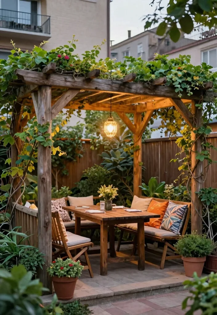 12 Pergola Ideas to Add Shade and Style to Your Yard - 2. Rustic Wood Pergola 1
